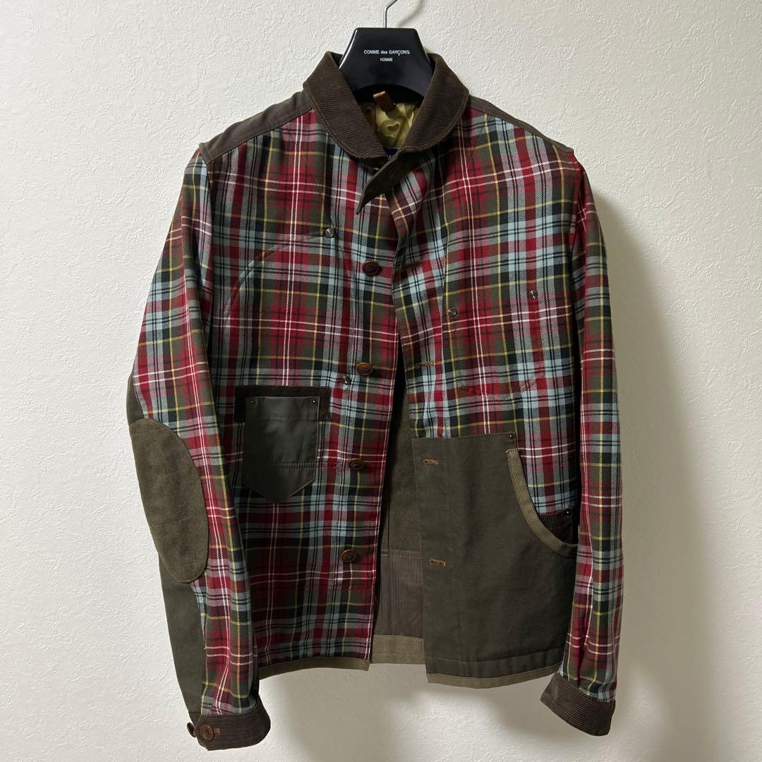 ギャルソン　ジャケット　チェック