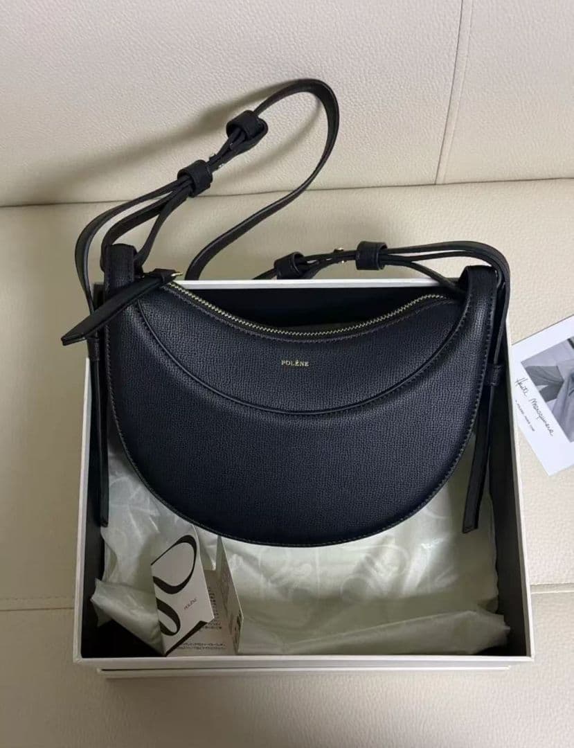Polène Numéro Dix ブラック ショルダーバッグ