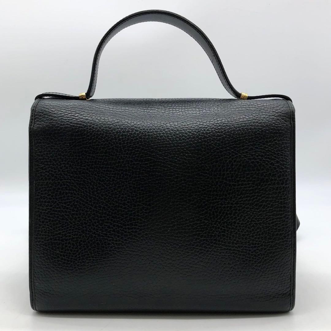 ✨美品✨ディオール ハンドバッグ 2way オーバル ロゴ ゴールド金具 レザー