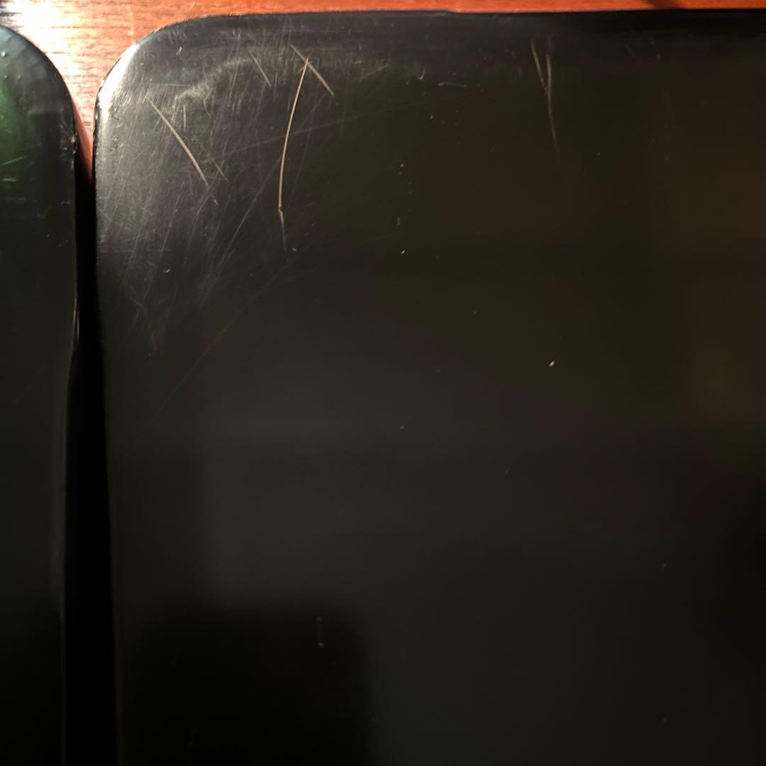 本堅地請合　漆　沈金　お盆×5