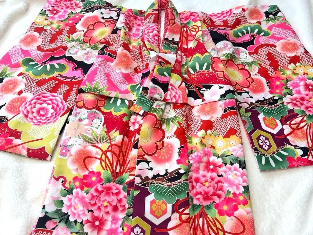 【9月末まで再値下げ＊式部浪漫】3歳　七五三　着物9点セット