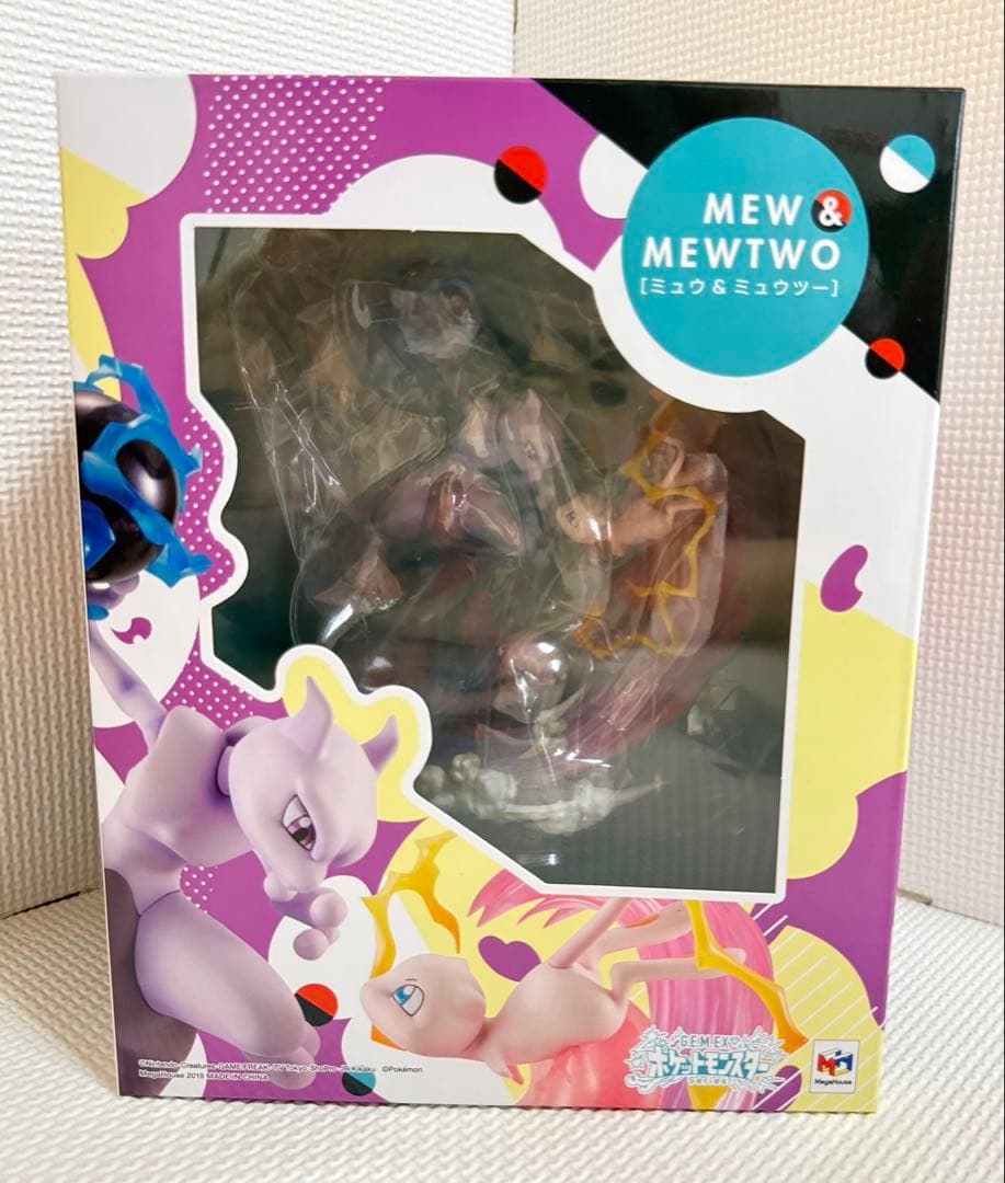 【美品】G.E.M.EXシリーズ ミュウ＆ミュウツー フィギュア　特典色紙付