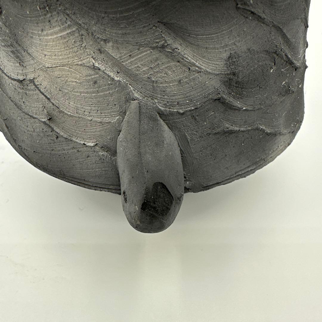 炭彩黒焼締 デイビット・アタマンチャック 花入 YAKISHIME KASE