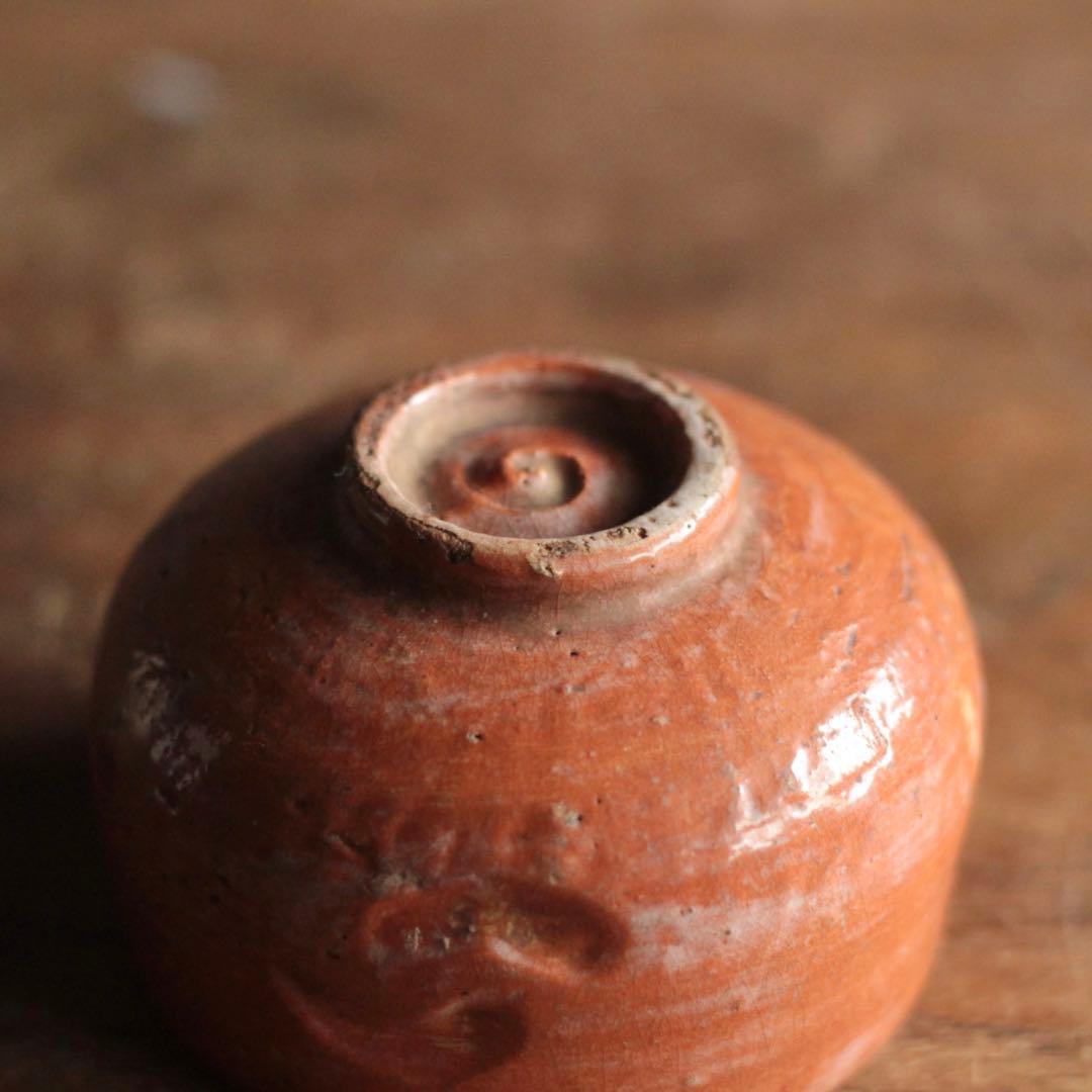 赤楽 小碗 No.3 大盃 小服茶碗 茶籠茶碗 古美術 古道具 アンティーク
