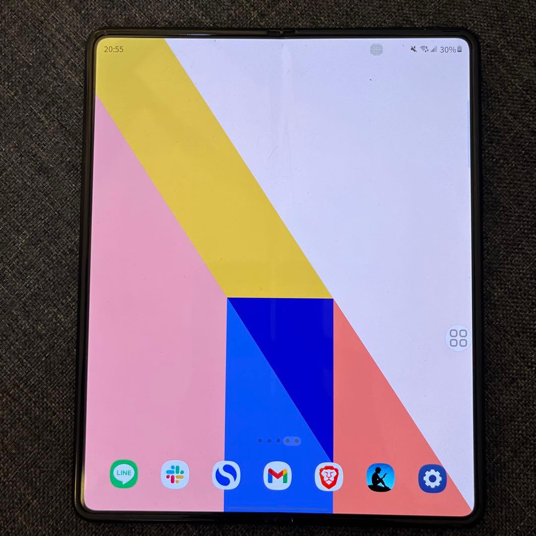 Galaxy Z fold 3 海外版 SIMフリー アラミドケース付 液晶漏れ