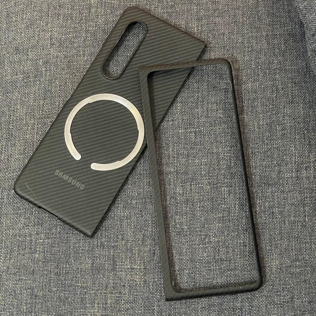 Galaxy Z fold 3 海外版 SIMフリー アラミドケース付 液晶漏れ