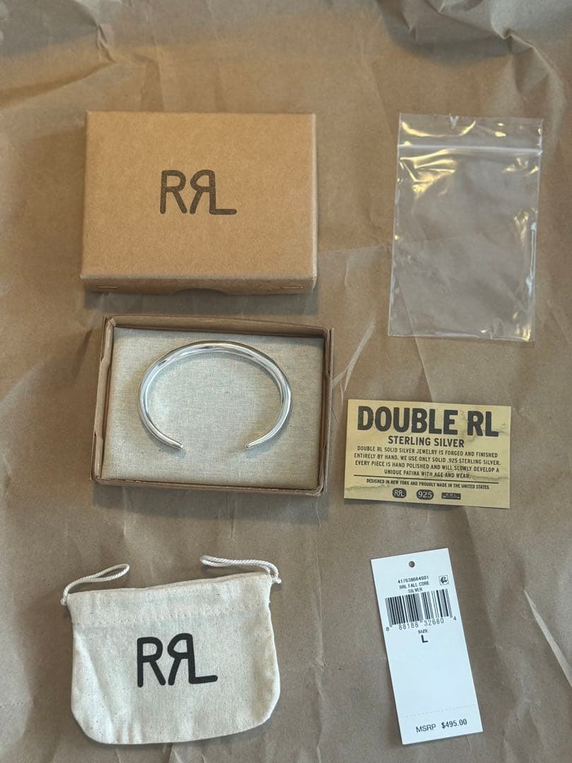 アクセサリー 191RRL Hammered Sterling Silver L