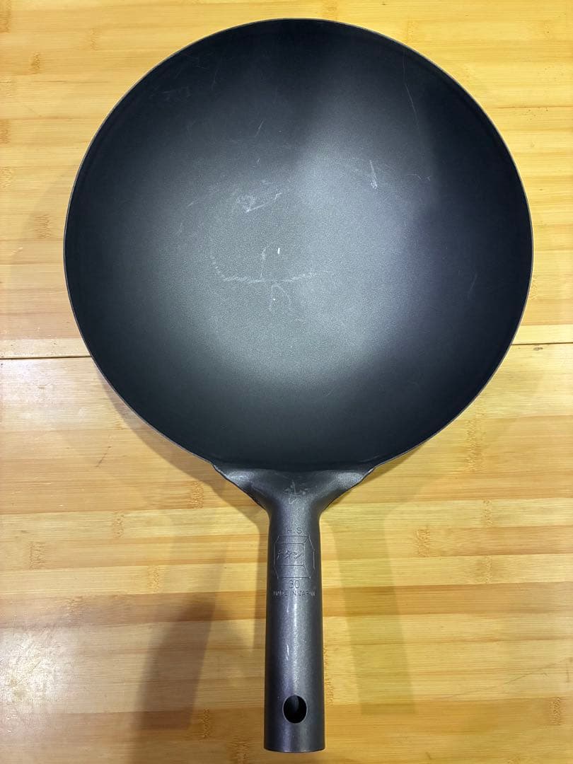 チタン　中華鍋　フライパン　30cm 日本製　キャンプ飯が楽しくなるヤツ