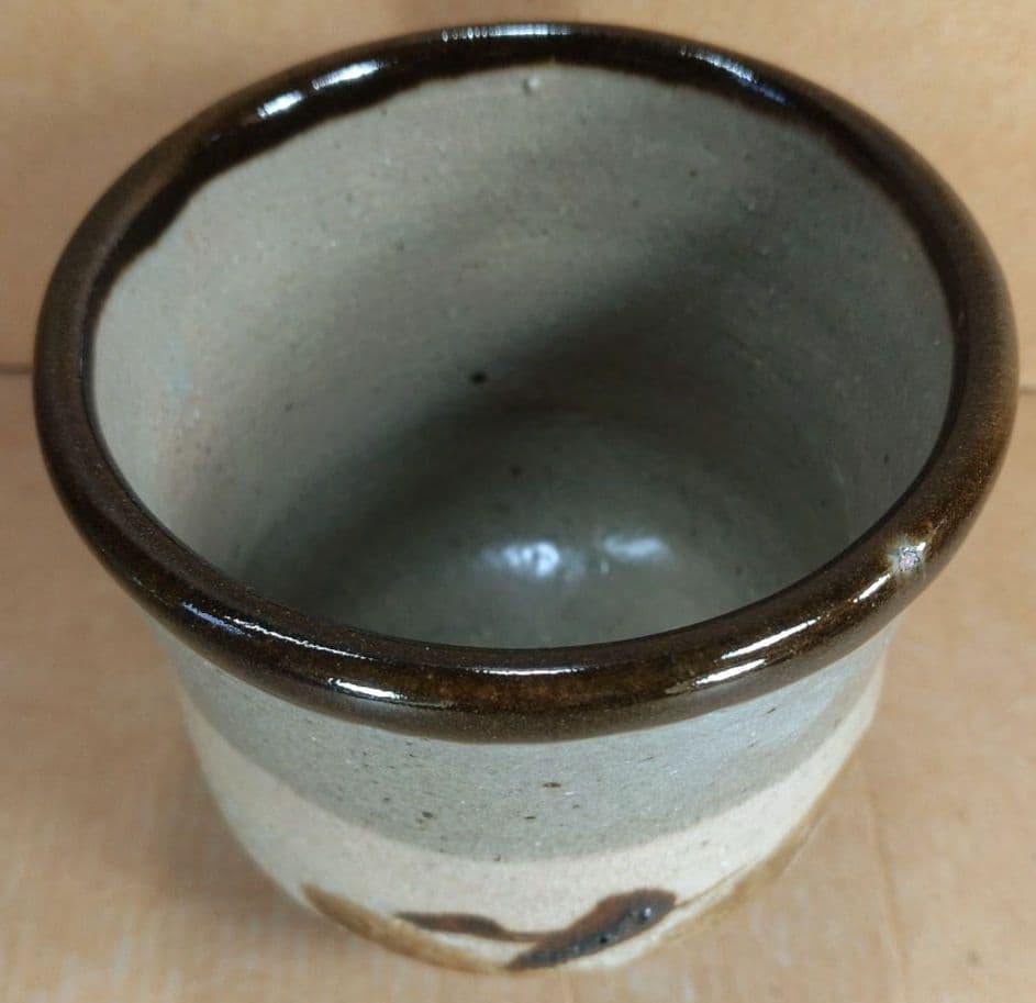 【本物保証】濱田庄司(浜田庄司) 湯呑壱對(一対）共箱 人間国宝 益子焼 未使用