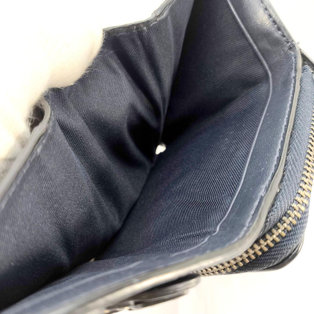 美品 コーチ 3つ折り財布 コンパクトウォレット COACH 蝶 バタフライ