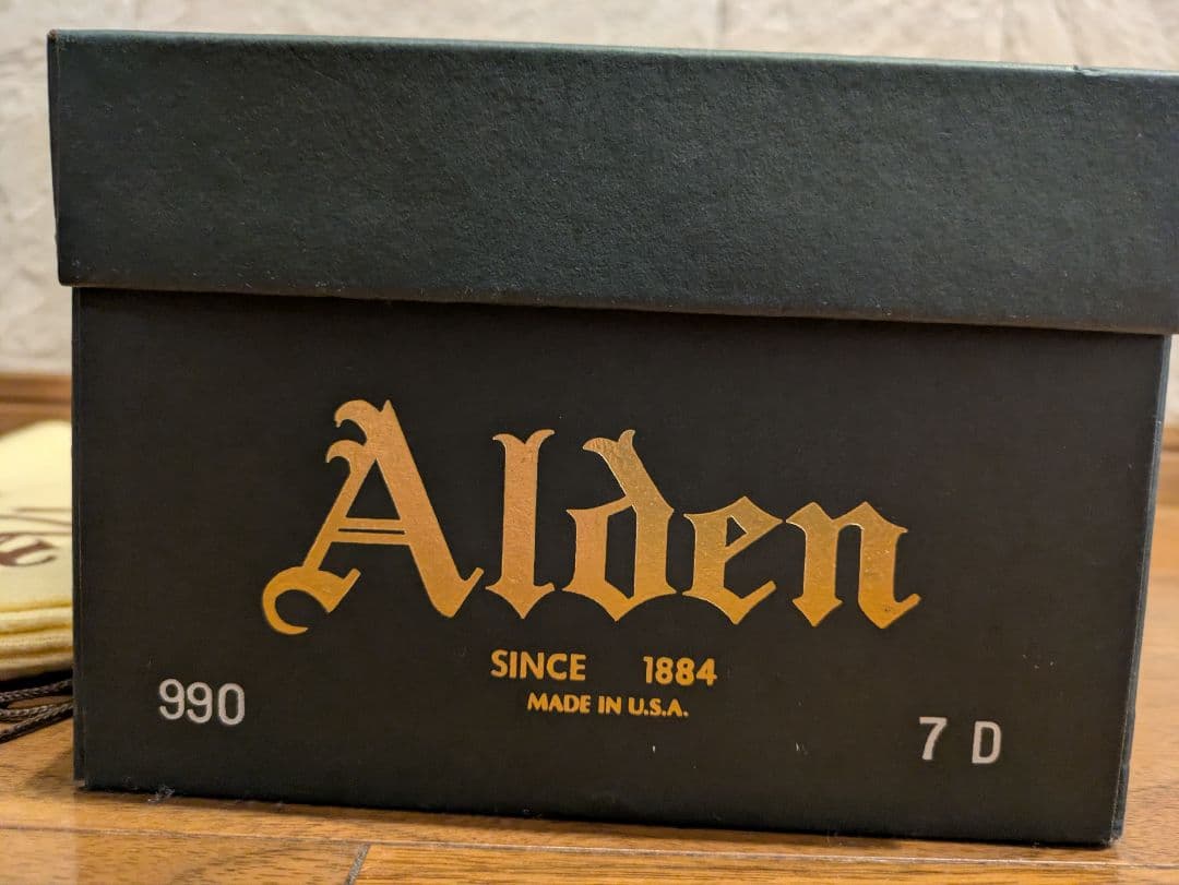 【しばた】Alden 990 コードバン US7 純正シューツリー付