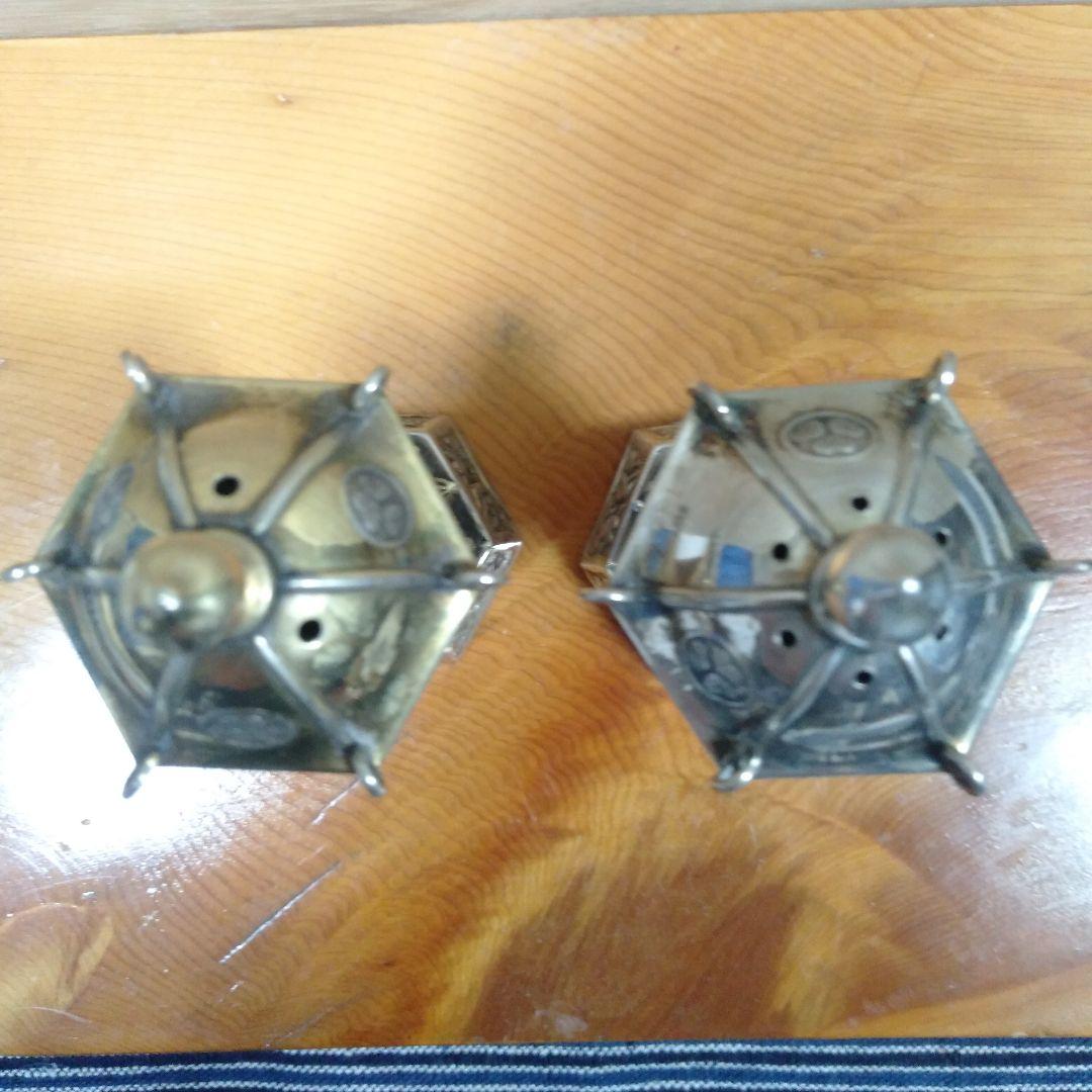 里帰り品　銀器置物　調味料入れ　　2個セット