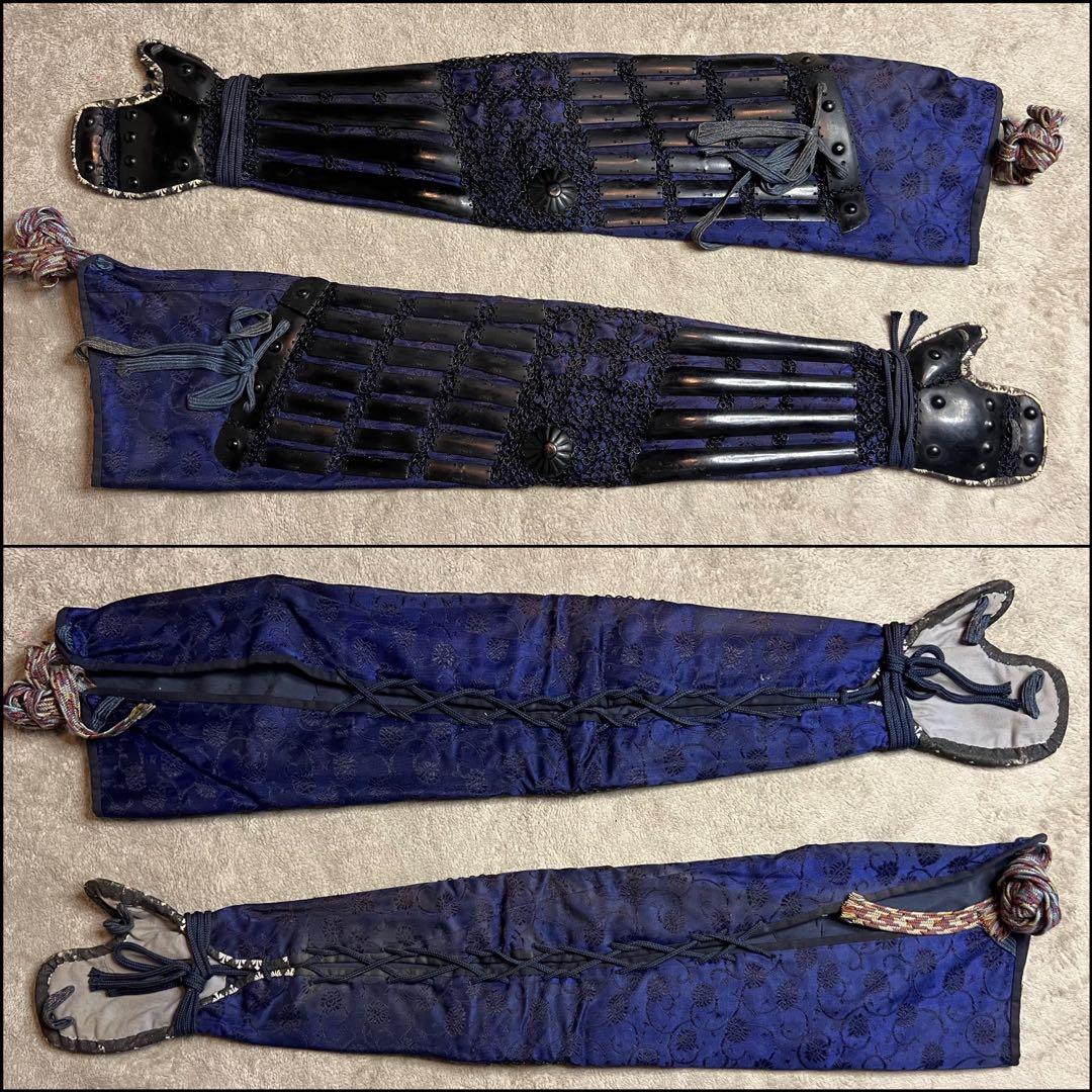 超美品！『薩摩国住光忍十一代作』日本 甲冑 錆胴鉄錆鋲当世具足『鎧 一式』等身大