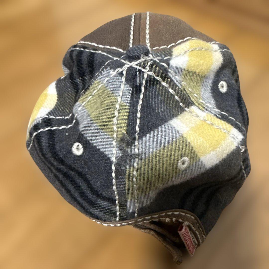 トゥルーレリジョン　キャップ ブラウン チェック