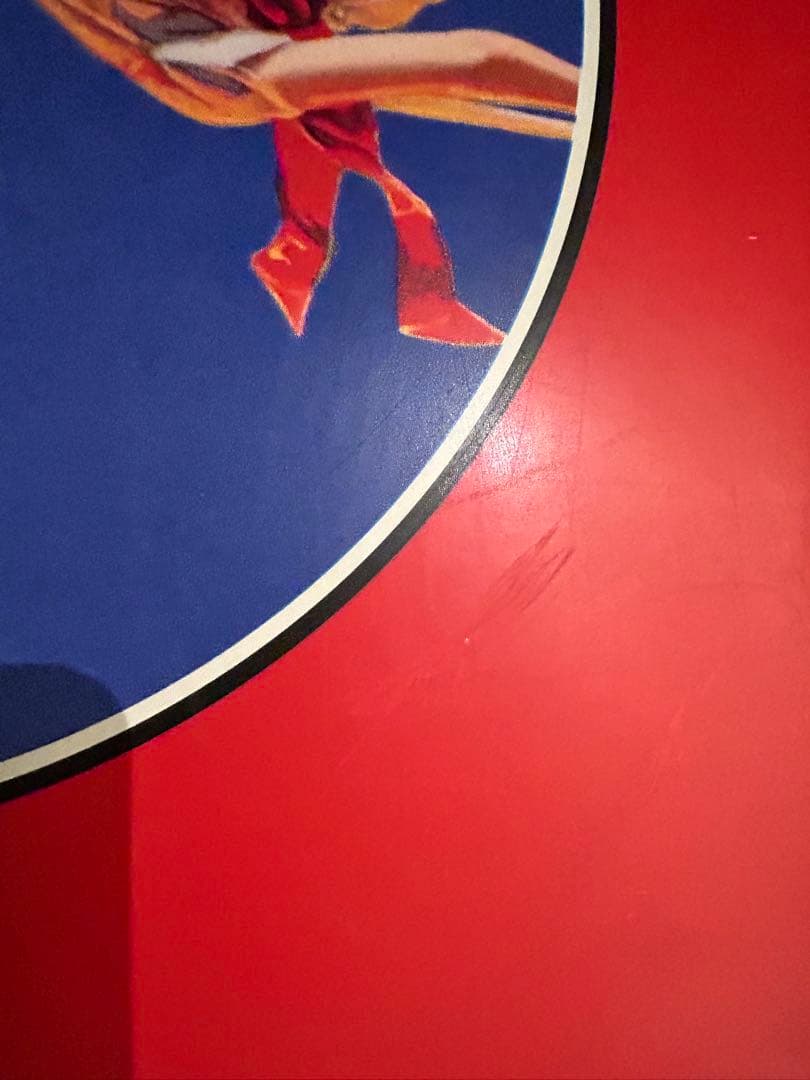 90s キャメル メタルサイン パラシュートガール 看板