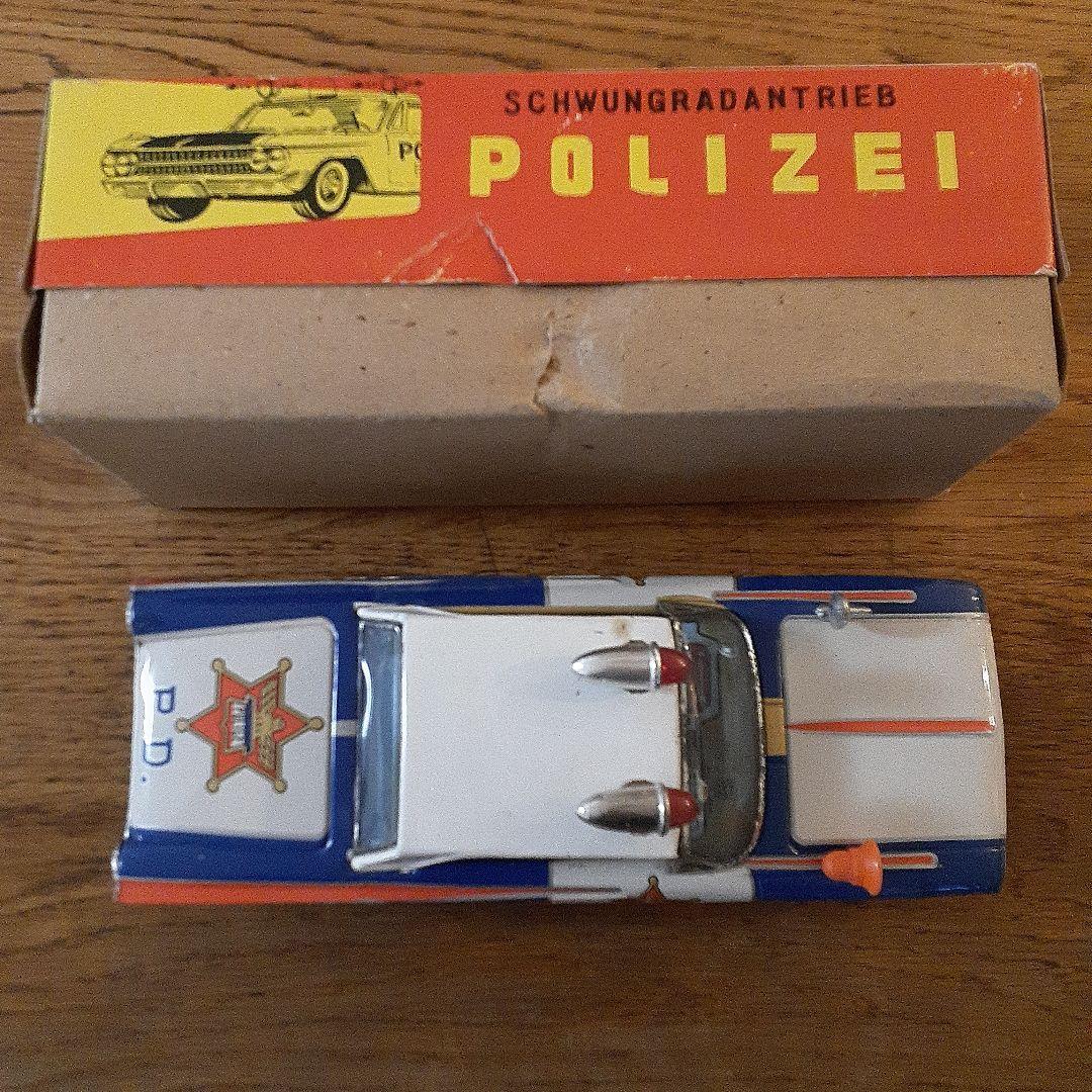 イチコー『FORD パトカー』ブリキのおもちゃ　箱付き　日本製 !!