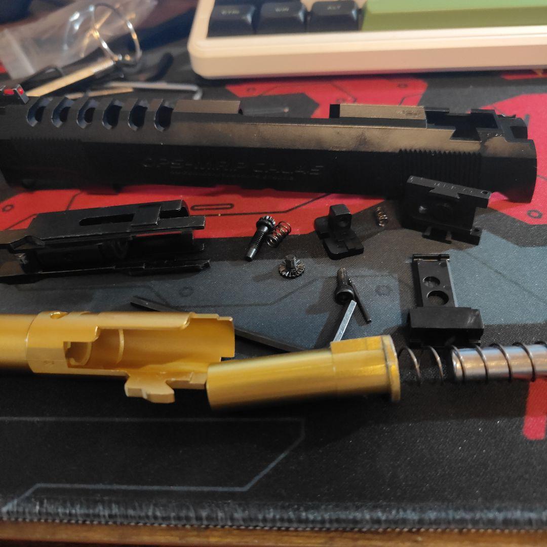 ハイキャパエアソフトガン スライドアセンブリセド