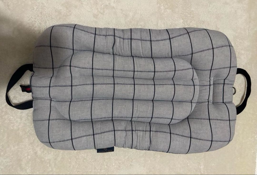 ハリースペット カートクッション3点セット スクエアグレー