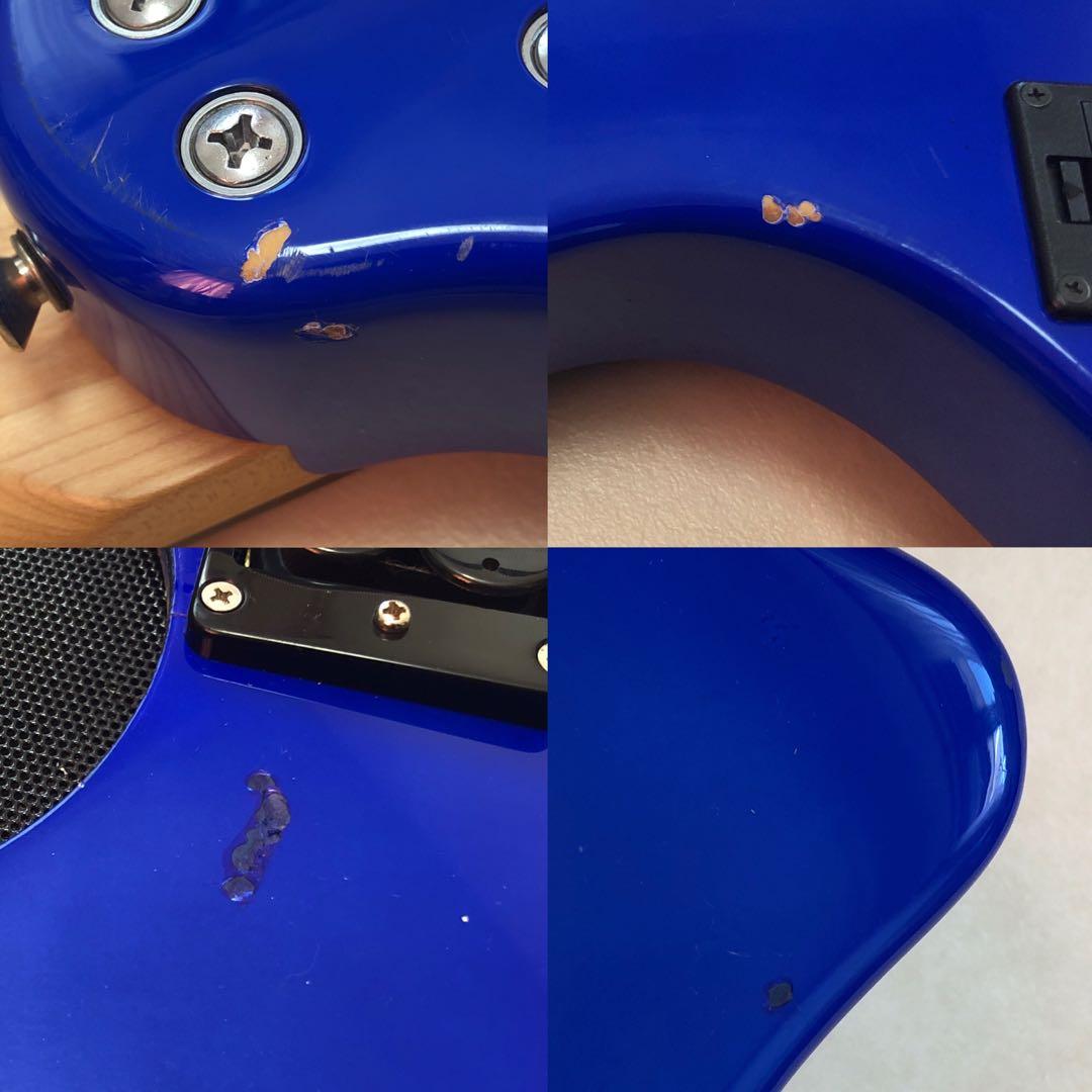 【美品】ZO-3 ブルー アンプ内蔵ミニギター ヘッドフォン端子付 ぞうさん