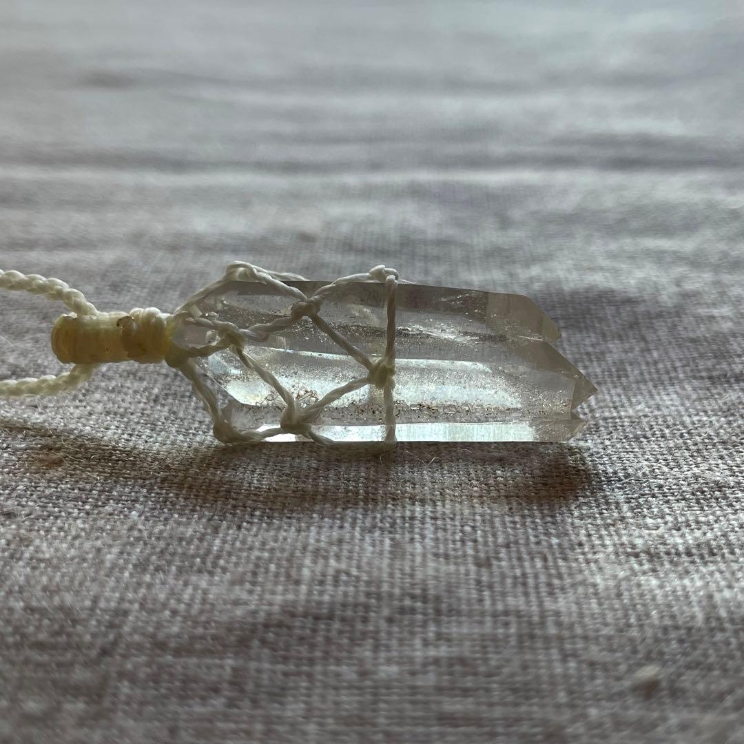 ヒマラヤ水晶 ＊ マクラメネックレス ペンダント