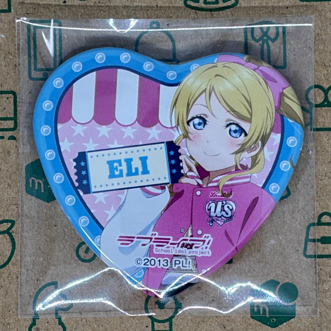 μ's ハート型缶バッジ 9点セット シリーズ15周年x全国遊園地コラボ