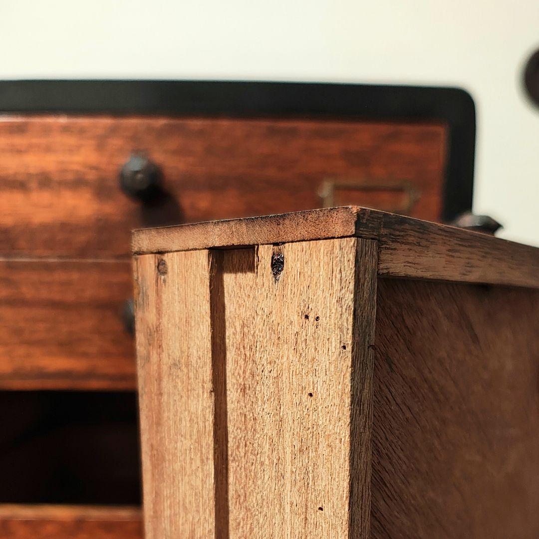 小引き出し5杯　小抽斗　昭和レトロ　木箱　古家具