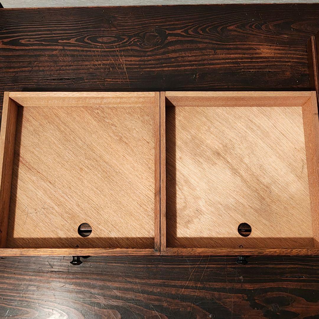 小引き出し5杯　小抽斗　昭和レトロ　木箱　古家具
