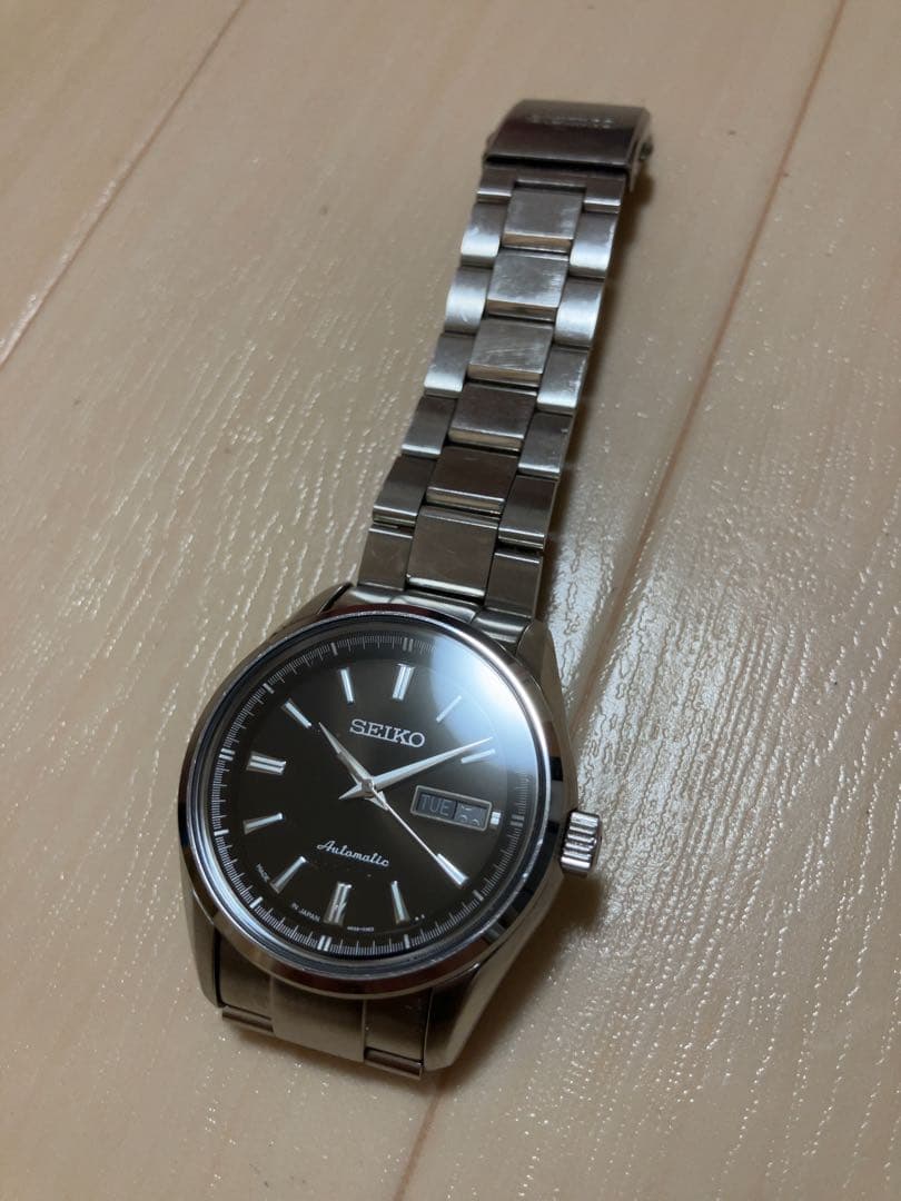 ワ*ス様 SEIKO プレザージュ　自動巻き 腕時計 黒　ビジネス