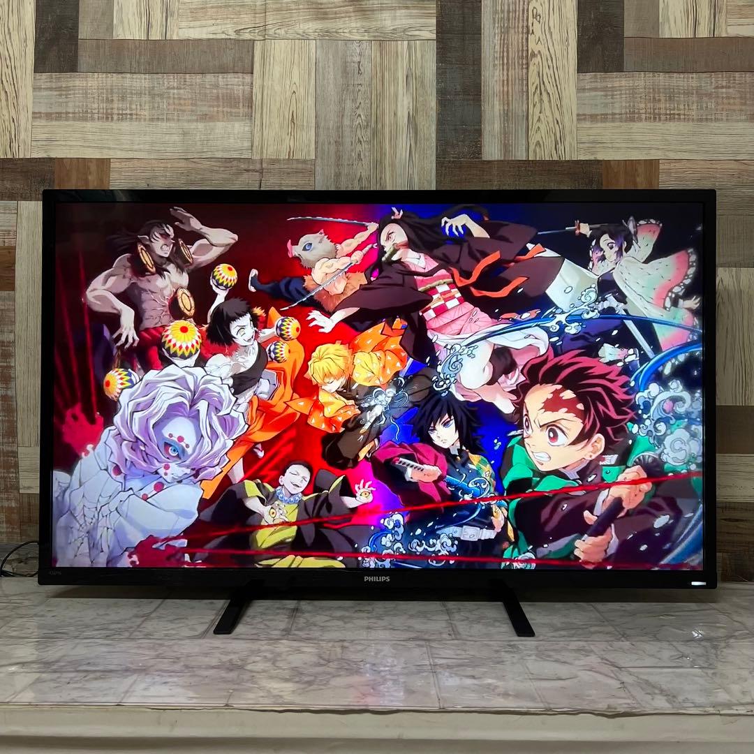 即日受渡❣️全国送料込フィリップス4K 4画面出力43型モニター 臨場サラウンド