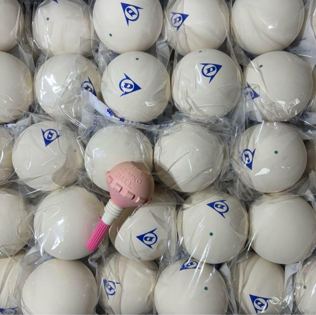 【早い者勝ち】ソフトテニス ボール ダンロップ 60球 新品 カゴ付き