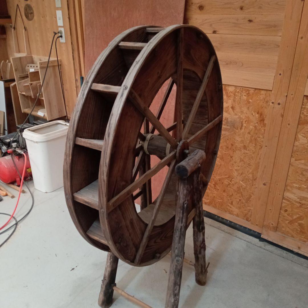 木製の車輪 水車 インテリア装飾用