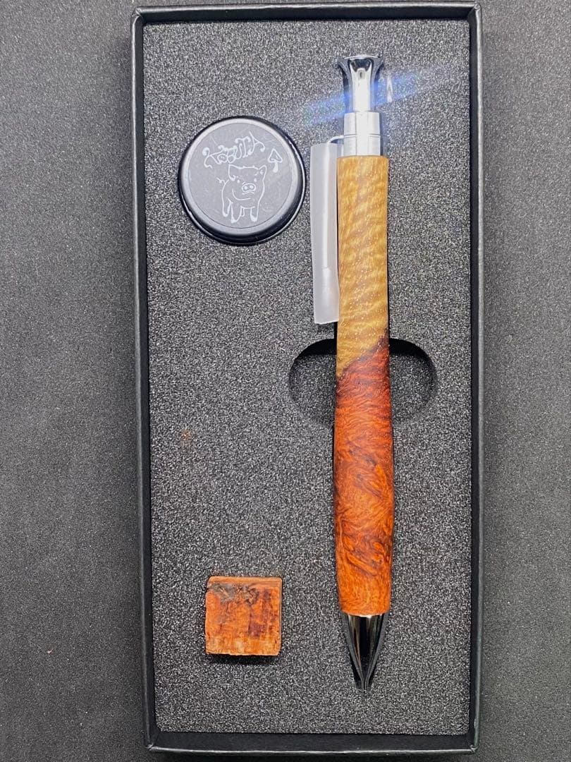 こぶた工房 シャープペンシル 極上花梨紅白 0.5mm