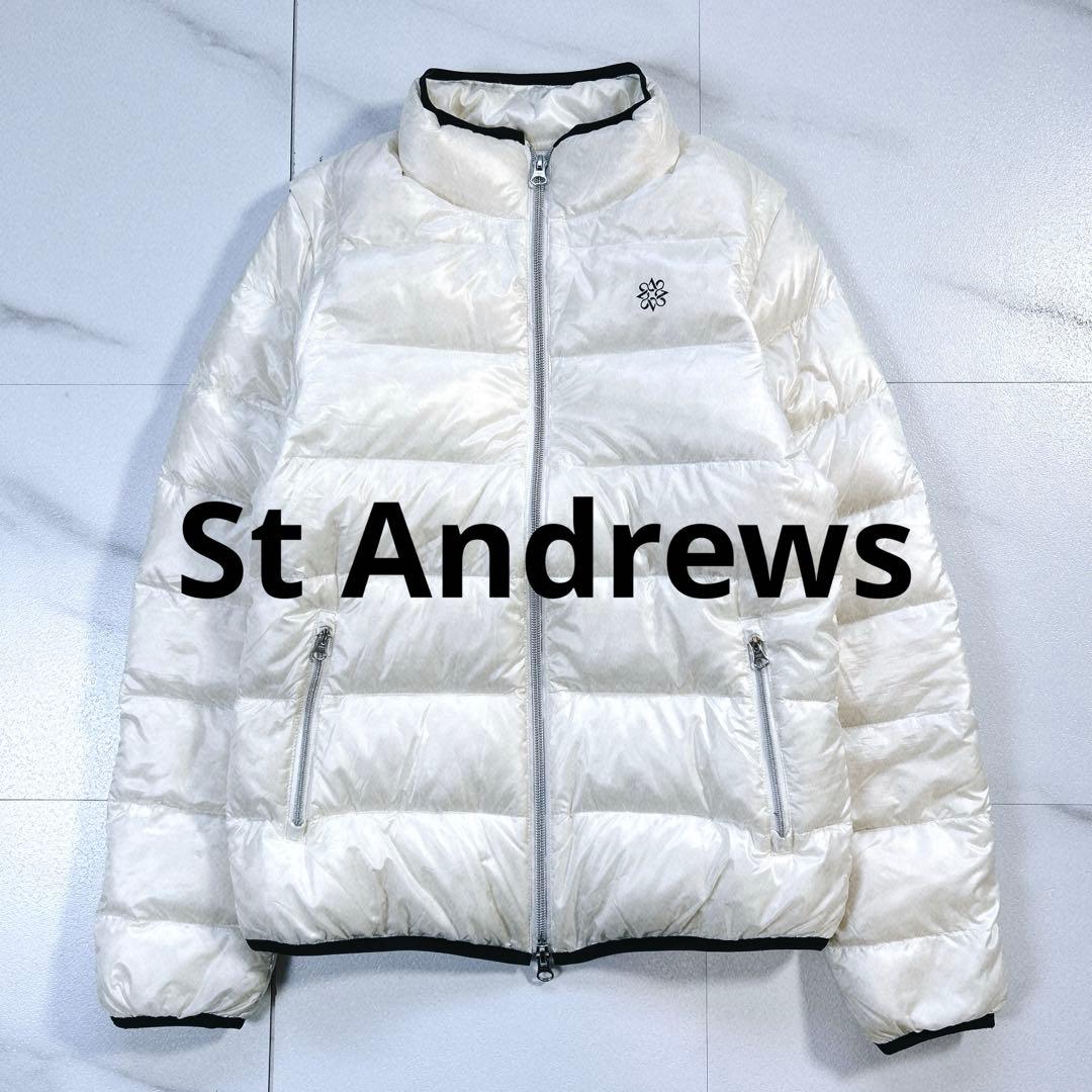 St Andrews セントアンドリュース ゴルフ ダウンジャケット M 白