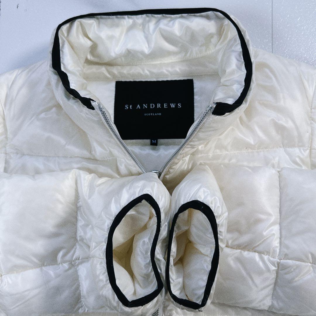 St Andrews セントアンドリュース ゴルフ ダウンジャケット M 白