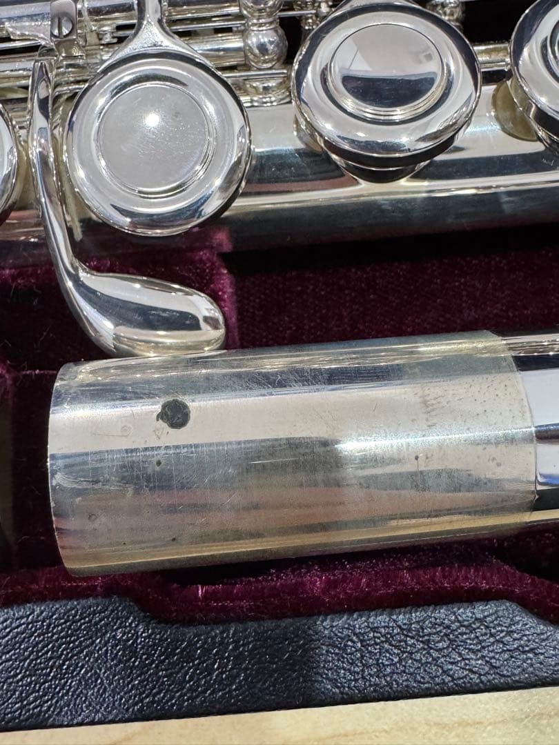 Ｏシルバー フルート本体 ハードケース付き