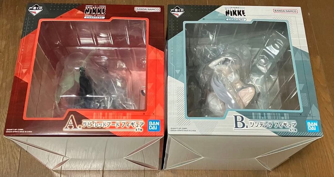 一番くじ NIKKE A賞ラピ レッドフード B賞 シンデレラ フィギュア2点