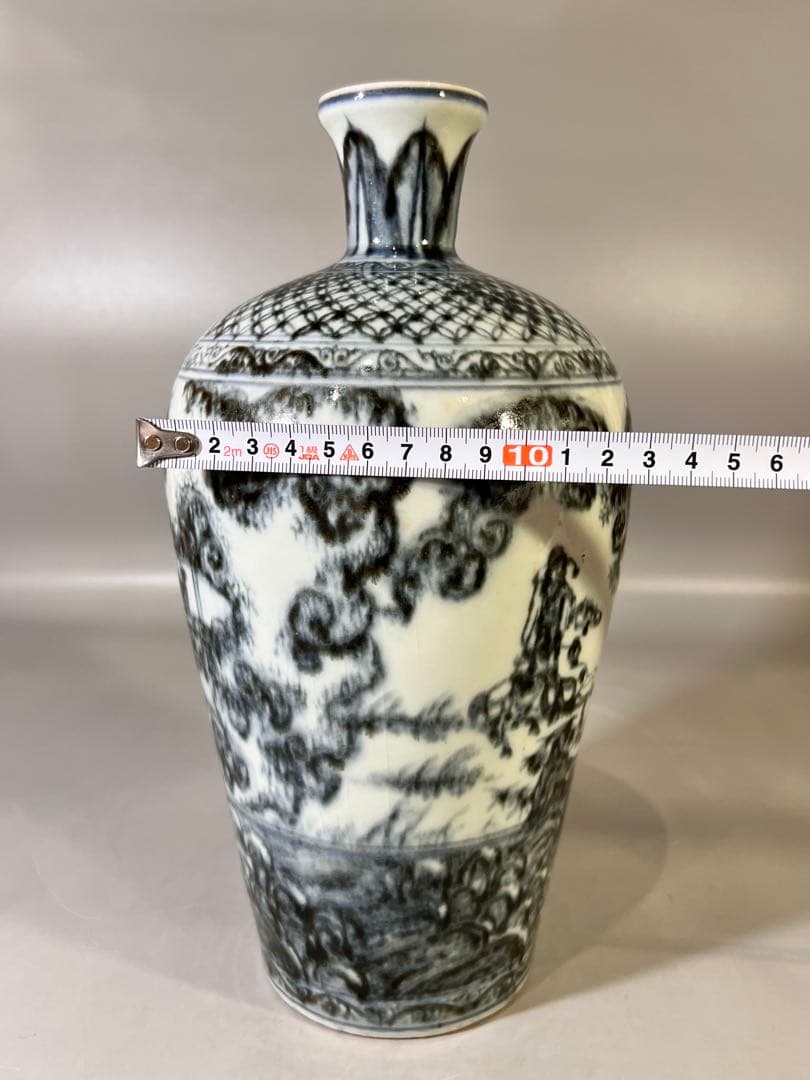 DT646 中国 染付 梅瓶 29cm