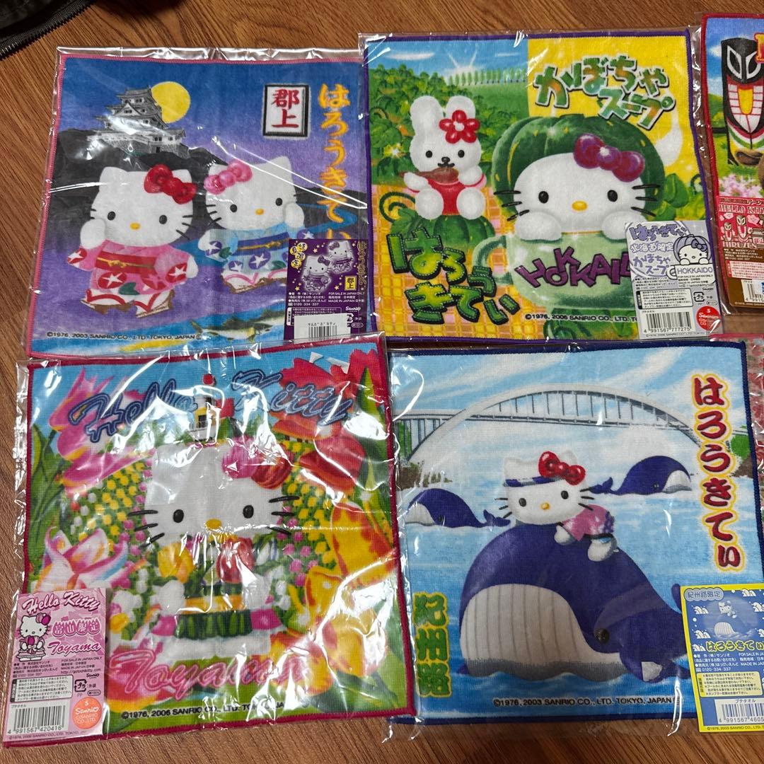 ♡ハローキティ♡ご当地　根付ストラップ/ボールペンなど38個　未開封多数