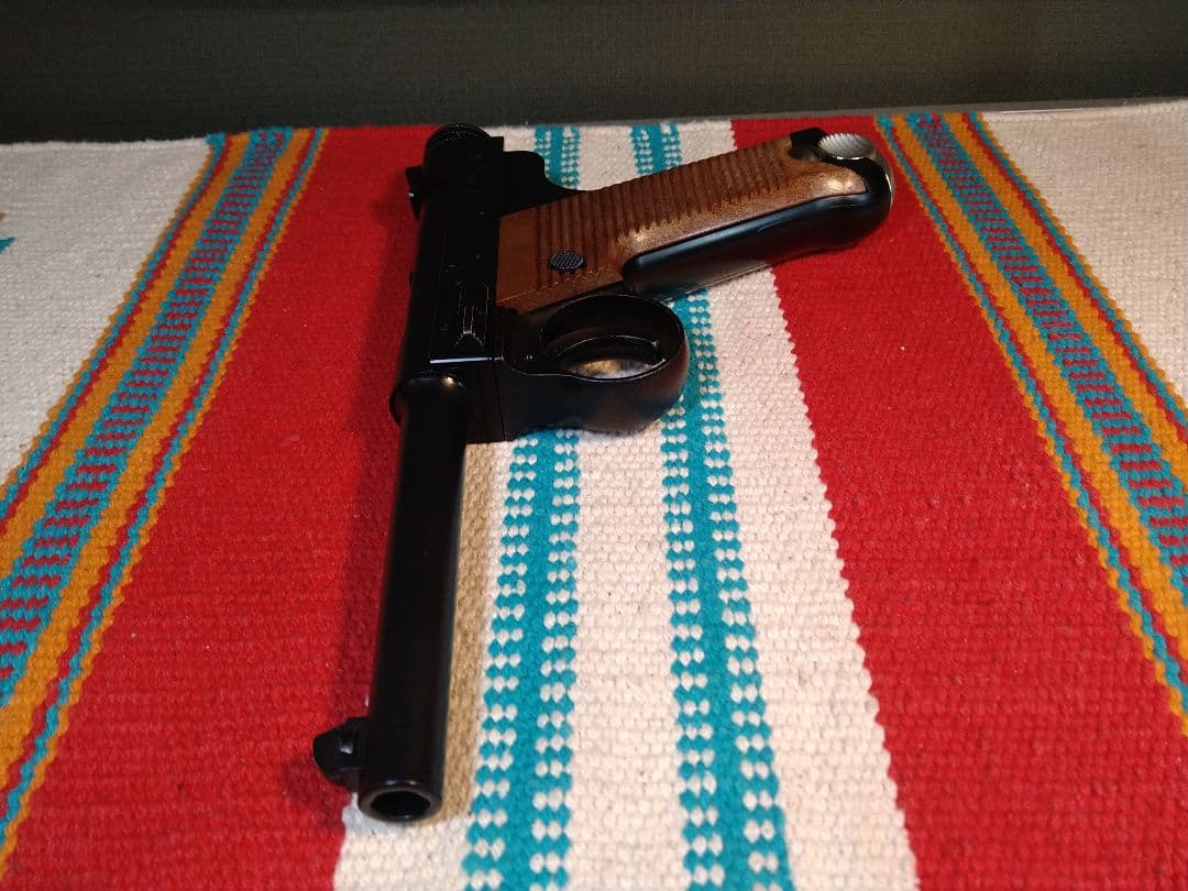 美品ジャンク！マルシン　南部十四年式ガスブロ　８mmBB弾仕様　ガス抜け・漏れ有