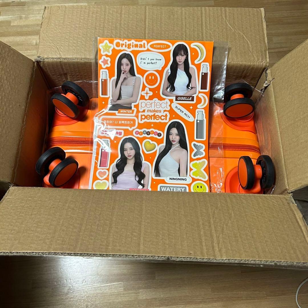 限定抽選 aespa ミジャンセン　キャリーケース　ステッカー付き　k-pop