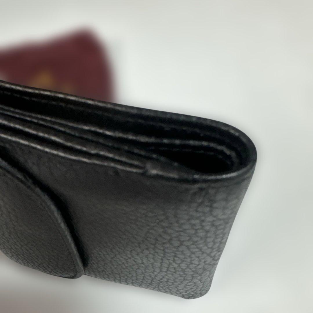 LAUNER LONDON ロウナーロンドン ブラック ロープロゴ 二つ折り財布