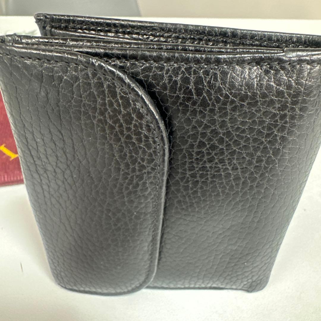 LAUNER LONDON ロウナーロンドン ブラック ロープロゴ 二つ折り財布