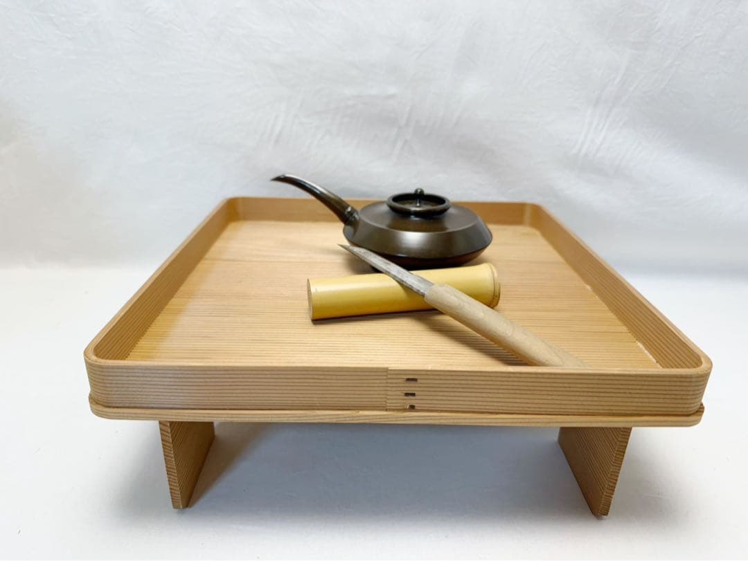 茶道具 七事式 花所望セット 花台 花水注 小刀 刻印 花台道具一式 箱無