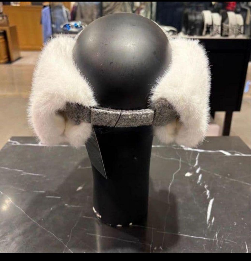 PXG ゴルフ レディース 耳あて付きキャップ グレー/ホワイト