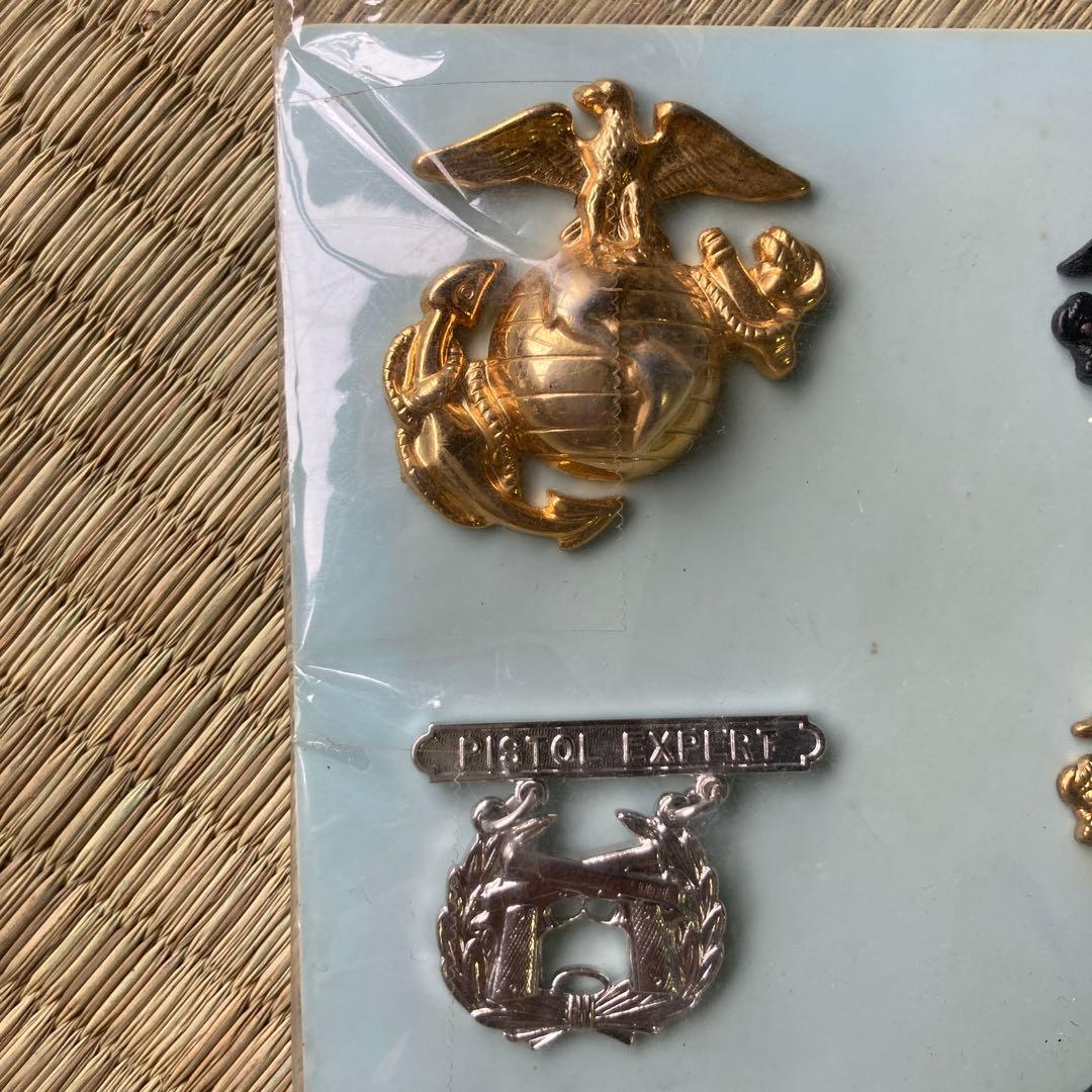 USMC ピンバッジセット台紙付き　デッドストック