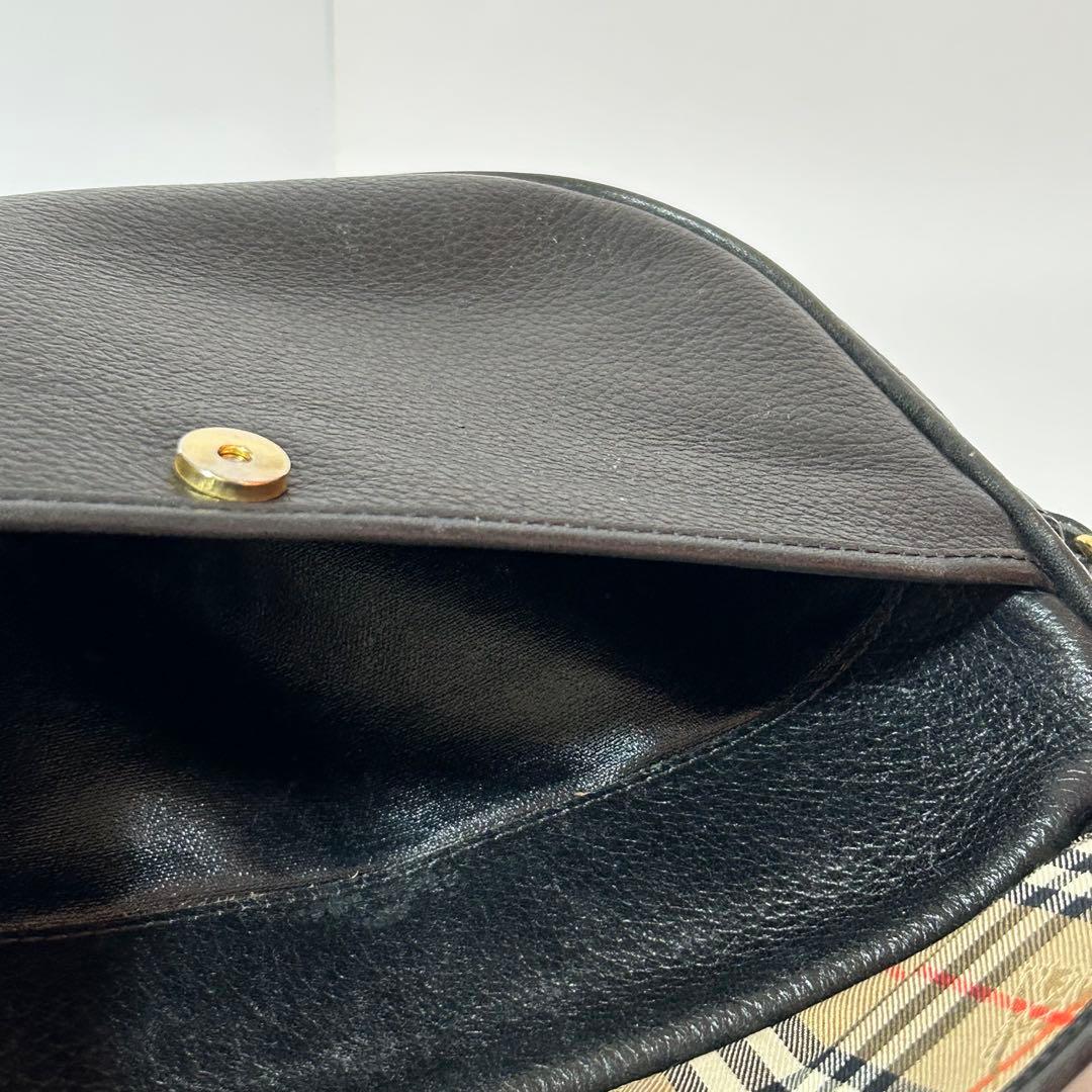 Burberrys バーバリーズ ショルダーバッグ ブラック レザー レディース