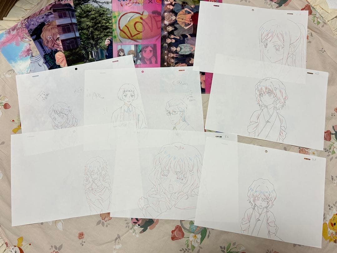 花咲くいろは 劇場版 入場特典 原画 クリアファイル 色紙
