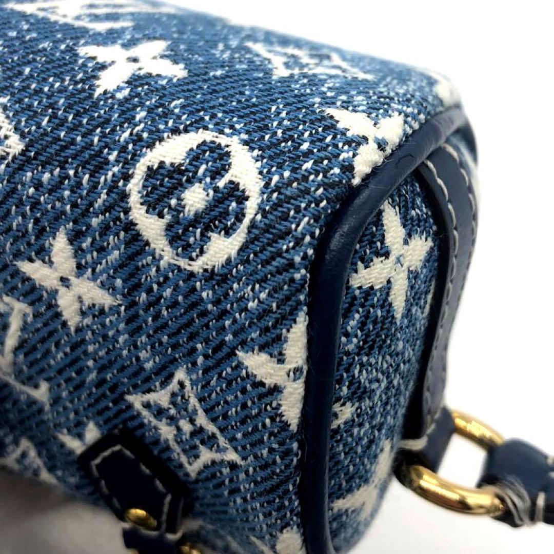 未使用✨ルイヴィトン デニム　マイクロチャーム マイクロバッグ ブルー系