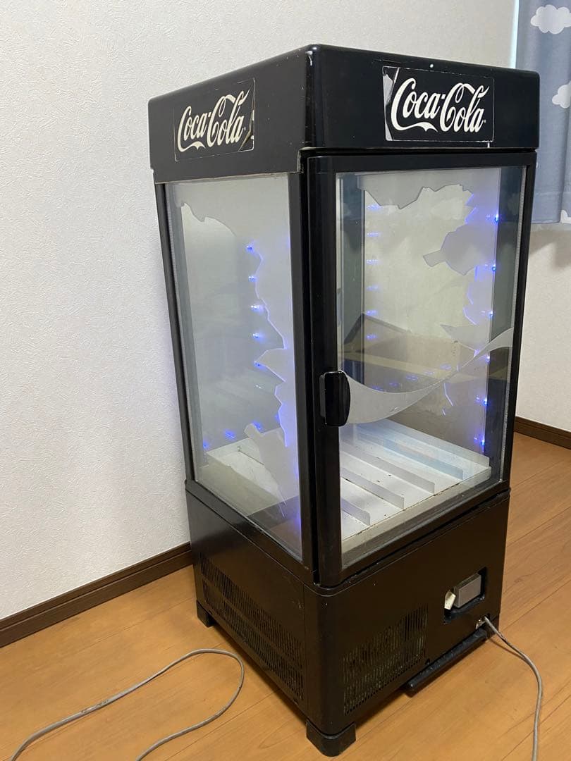 ★非売品　送料込★コカコーラショーケース冷蔵庫LED付　インテリア
