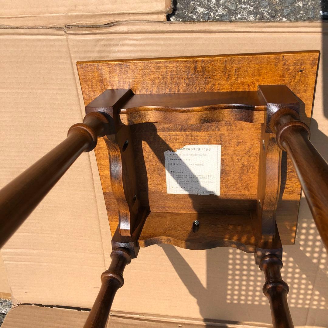 オールドカリモク アンティーク コロニアル 電話台 カリモクサイドテーブル美品